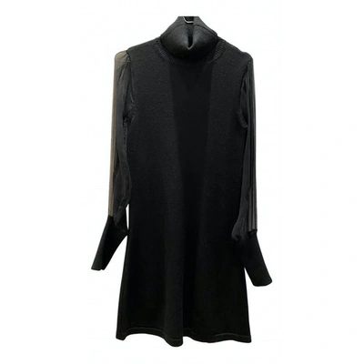 Pre-owned Vanessa Bruno Wool Mid-length Dress In Black