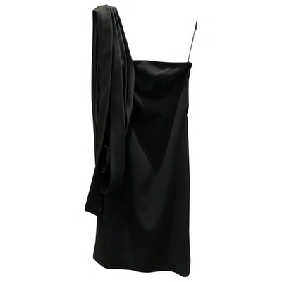 Pre-owned Paule Ka Mid-length Dress In Black