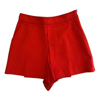 Pre-owned Emilio Pucci Red Viscose Shorts
