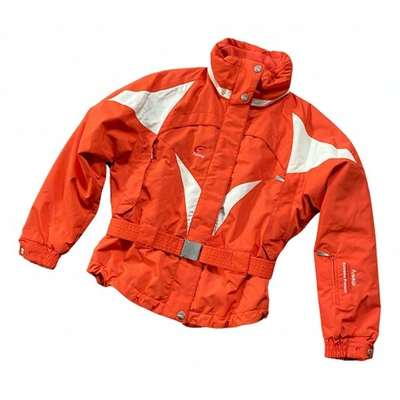 Pre-owned Fusalp Biker Jacket In Orange