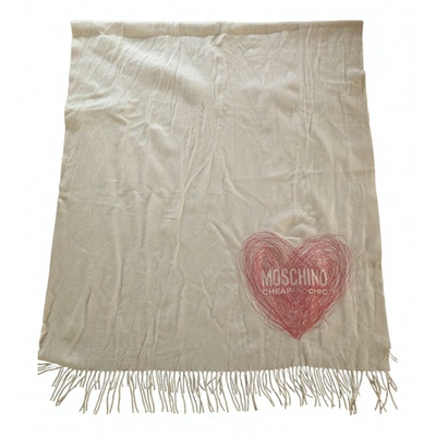 Pre-owned Moschino Cheap And Chic Scarf In Beige