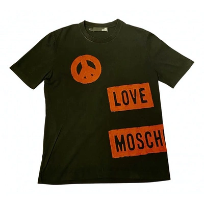 Pre-owned Moschino Love Black Cotton T-shirt