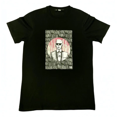 Pre-owned Karl Lagerfeld Black Cotton T-shirt