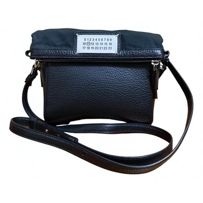Pre-owned Maison Margiela Patent Leather Crossbody Bag In Black