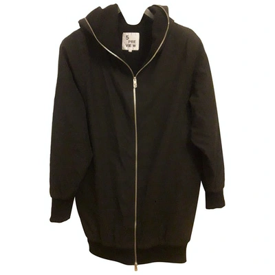 Pre-owned 5 Preview Coat In Black
