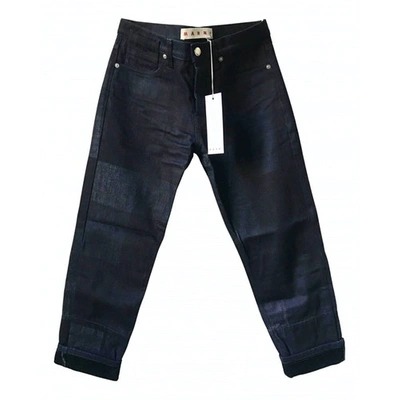 Pre-owned Marni Blue Cotton Jeans