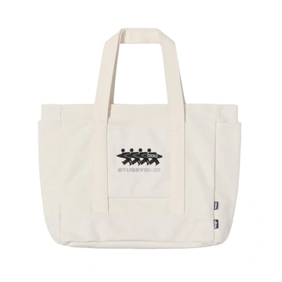 Pre-owned Stussy  X Cdg Canvas Tote Natural