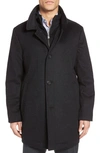 Hart Schaffner Marx Macbeth Car Coat With Bib In Black Heather