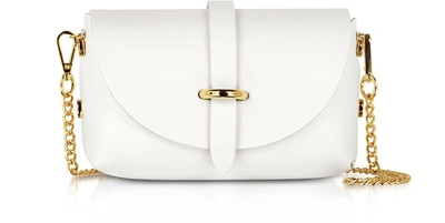 Gisèle 39 Handbags Caviar Leather Mini Shoulder Bag In Blanc