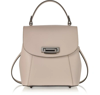 Gisèle 39 Designer Handbags Venus Leather Convertible Satchel/backpack In Mauve