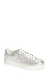 Michael Michael Kors Keaton Slip-on Sneaker In Silver Leather