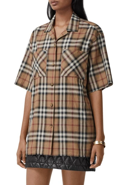 Burberry Vintage Check Shirt In Beige