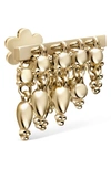Maria Tash Tassel Bar Threaded Stud Single Earring In Yellow Gold-left