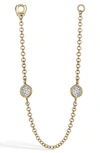 Maria Tash Diamond Station Connecting Chain In Yellow Gold