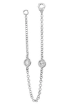 MARIA TASH SINGLE DOUBLE SCALLOP SET DIAMOND CHAIN CONNECTING CHARM,J2J2SC1C76D