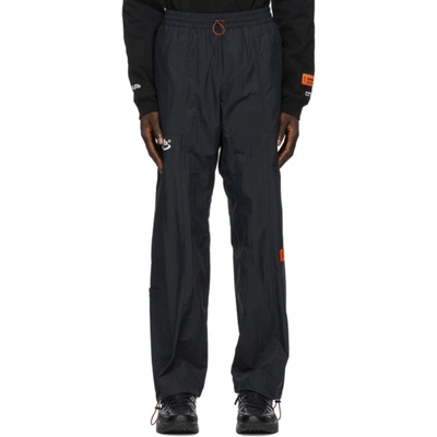 Heron Preston Black Logo Patch Track Trousers