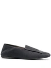 SERGIO ROSSI FOLDING HEEL LOAFERS