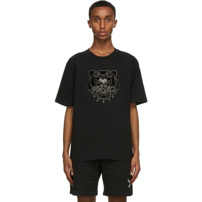 Kenzo Black Velvet Tiger T-shirt