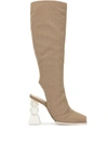 JACQUEMUS OLIVE KNEE BOOTS