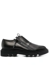 GIVENCHY LOGO-TAPE ZIP-UP DERBY SHOES