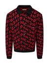 GIVENCHY GIVENCHY REFRACTED LOGO KNITTED JACKET