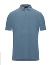 Zanone Polo Shirts In Blue