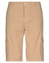 Alpha Studio Shorts & Bermuda Shorts In Camel