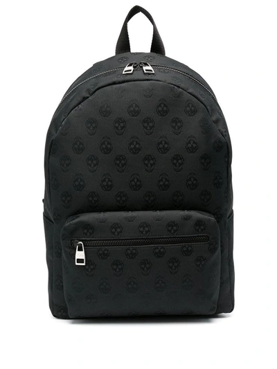 Alexander Mcqueen Black Zip-around Skull Backpack