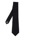 Brunello Cucinelli Satin-finish Pointed-tip Tie In Blu