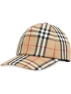 Burberry Vintage-check Cotton Baseball Cap In Beige