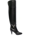 Dolce & Gabbana Dg Buckle Knee-length Boots In Black