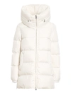 ADD WHITE QUILTED LONGUETTE PUFFER JACKET