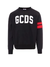 Gcds Logo Regular Sweatshirt In Black