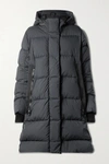 CANADA GOOSE BYWARD HOODED GROSGRAIN-TRIMMED QUILTED SHELL DOWN PARKA