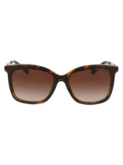 Michael Kors Zermatt Square Frame Sunglasses In Brown