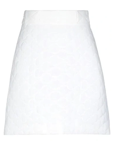 Fendi Midi Skirts In White