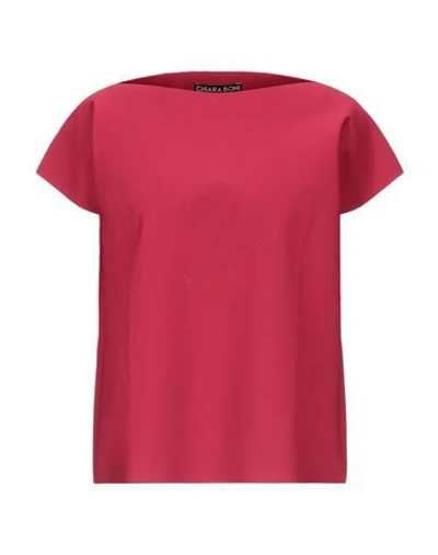 Chiara Boni La Petite Robe T-shirts In Garnet