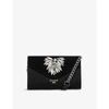 DUNE BEXXY JEWEL-EMBELLISHED SUEDE PURSE,R03689685