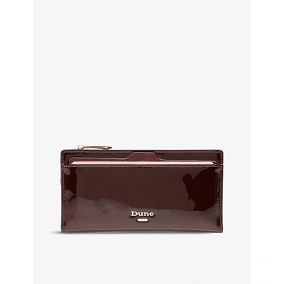 Dune Kaydence Patent-effect Purse In Berry-patent