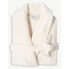 Yves Delorme Nacre Etoile Cotton-blend Robe M In Nacre