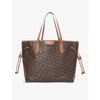 DUNE WOMENS BROWN-PLAIN SYNTHETIC DENTON MONOGRAM-PRINT FAUX-LEATHER TOTE BAG 1 SIZE,R03684350