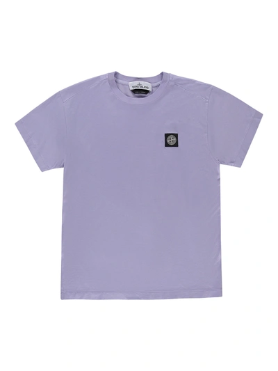 Stone Island T-shirt In Lavender