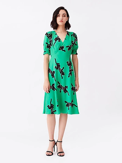 【DIANE von FURSTENBERG】Jemma フローラルミディドレス DIANE VON FURSTENBERG Jemma printed crepe midi dress | THE