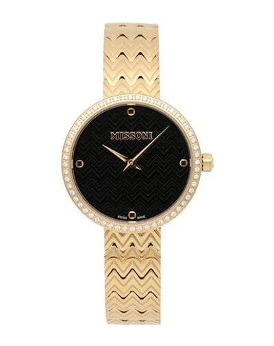 Missoni Wrist Watch In Gold