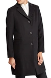 Lauren Ralph Lauren Wool Blend Reefer Coat In Sienna