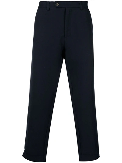 Société Anonyme Cropped Tailored Trousers In Blue