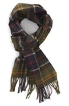 Barbour Merino Wool & Cashmere Scarf In Green