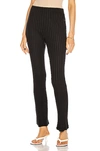 Simon Miller Black Fine Rib Saturn Lounge Pants In Black