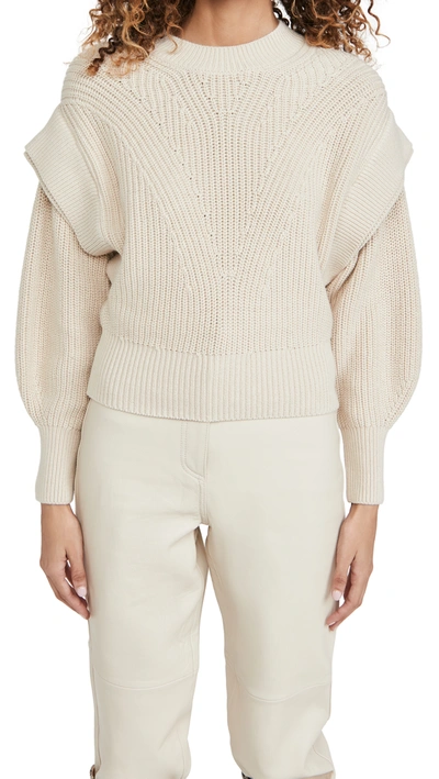Iro Kharla Ribbed Cotton-blend Sweater In Light Pink