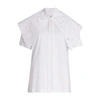 PATOU EMBROIDERED COLLAR T-SHIRT,PAT3YK88WHT